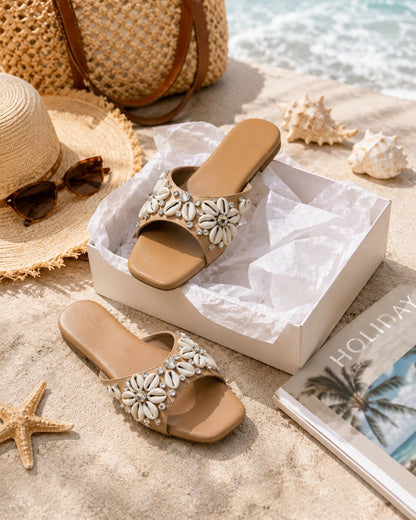 Seashell Bloom Flats