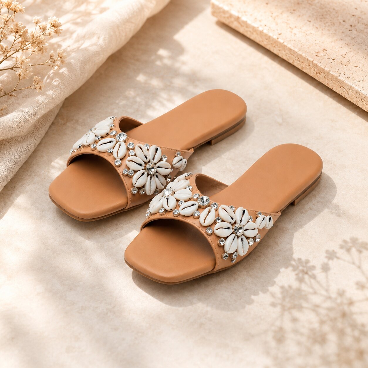 Seashell Bloom Flats