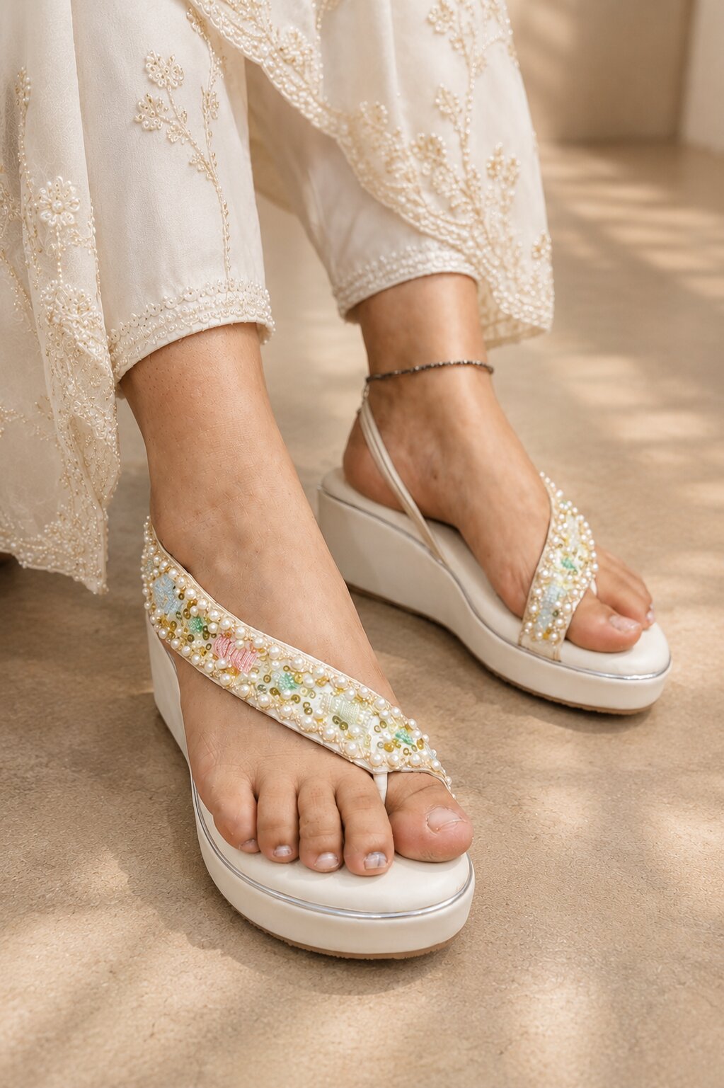 Moonlit Pearl Wedges