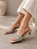 Ivory Luxe Stardust Heels | 1.5 Inches