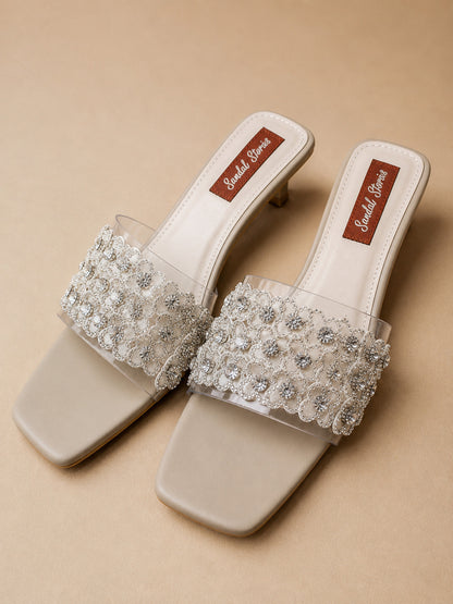 Ivory Luxe Stardust Heels | 1.5 Inches