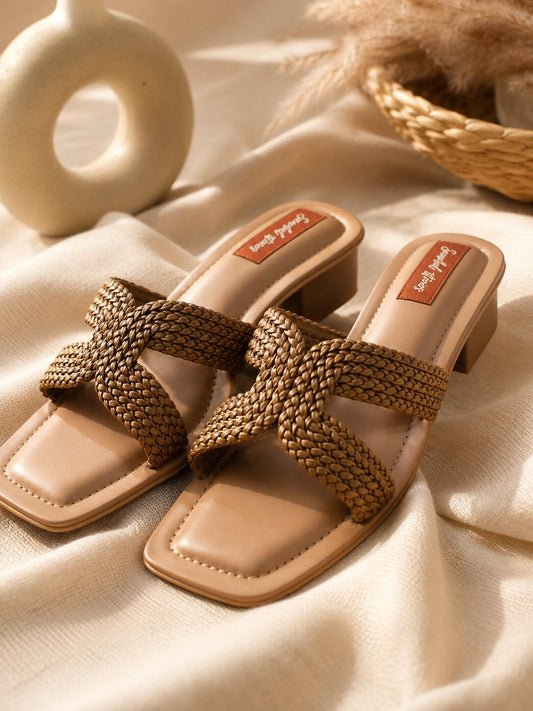 Cocoa Knot Luxe Block Heels