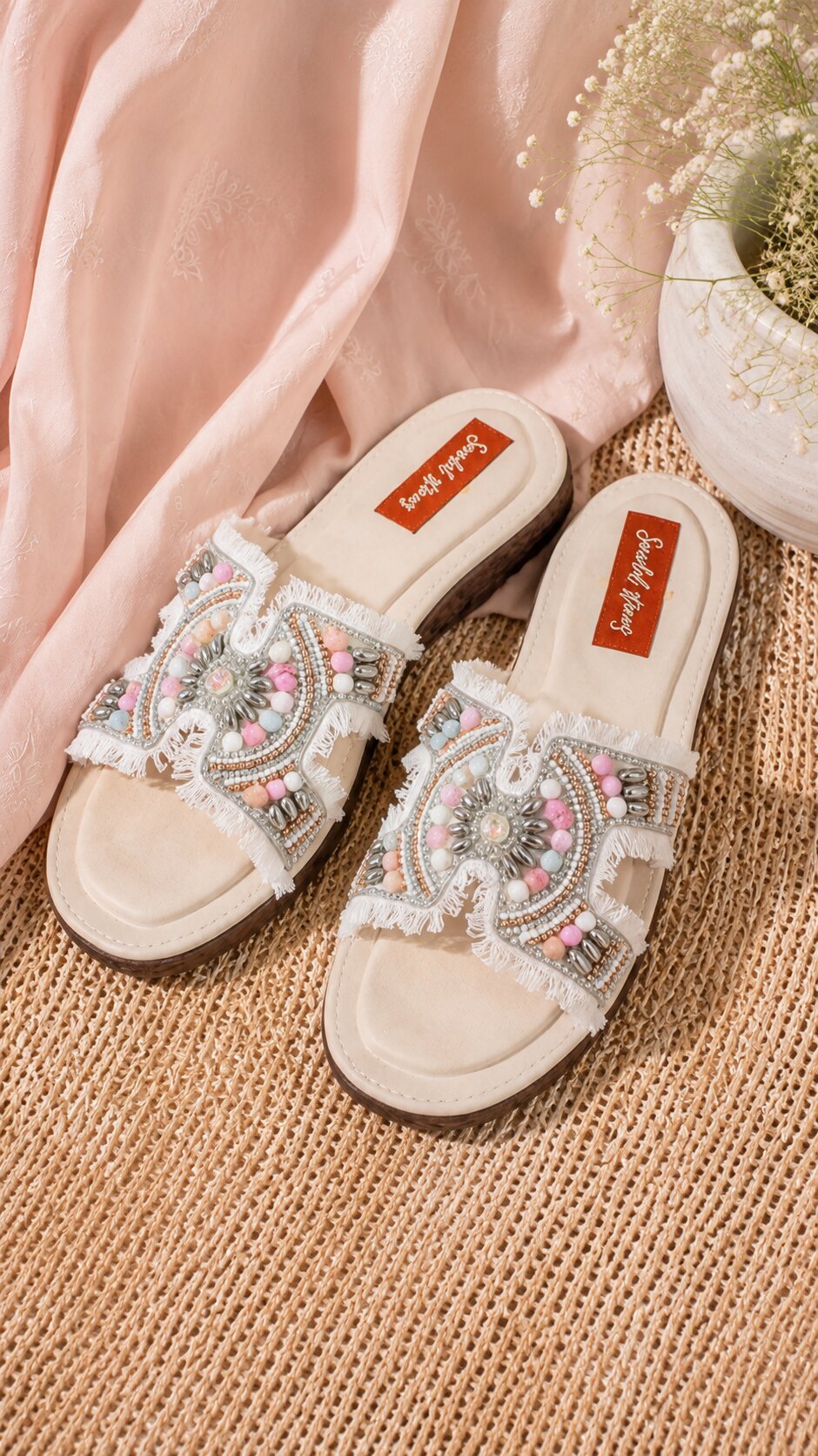 Moonlit Pearl Comfort Flats