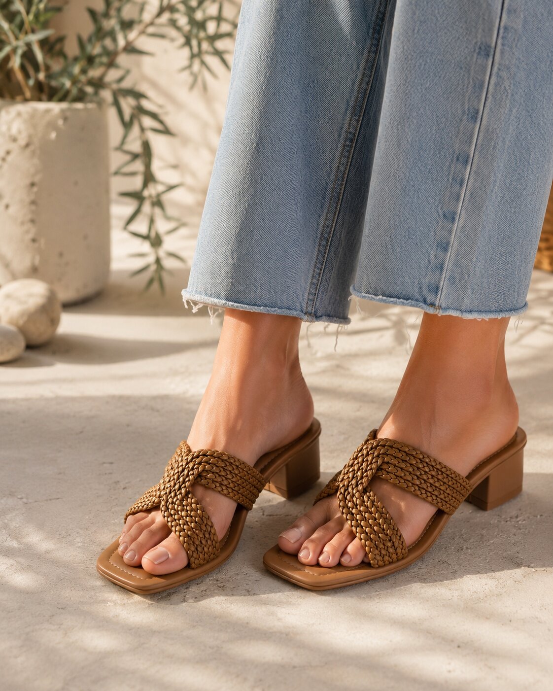 Cocoa Knot Luxe Block Heels | 1.5 Inches