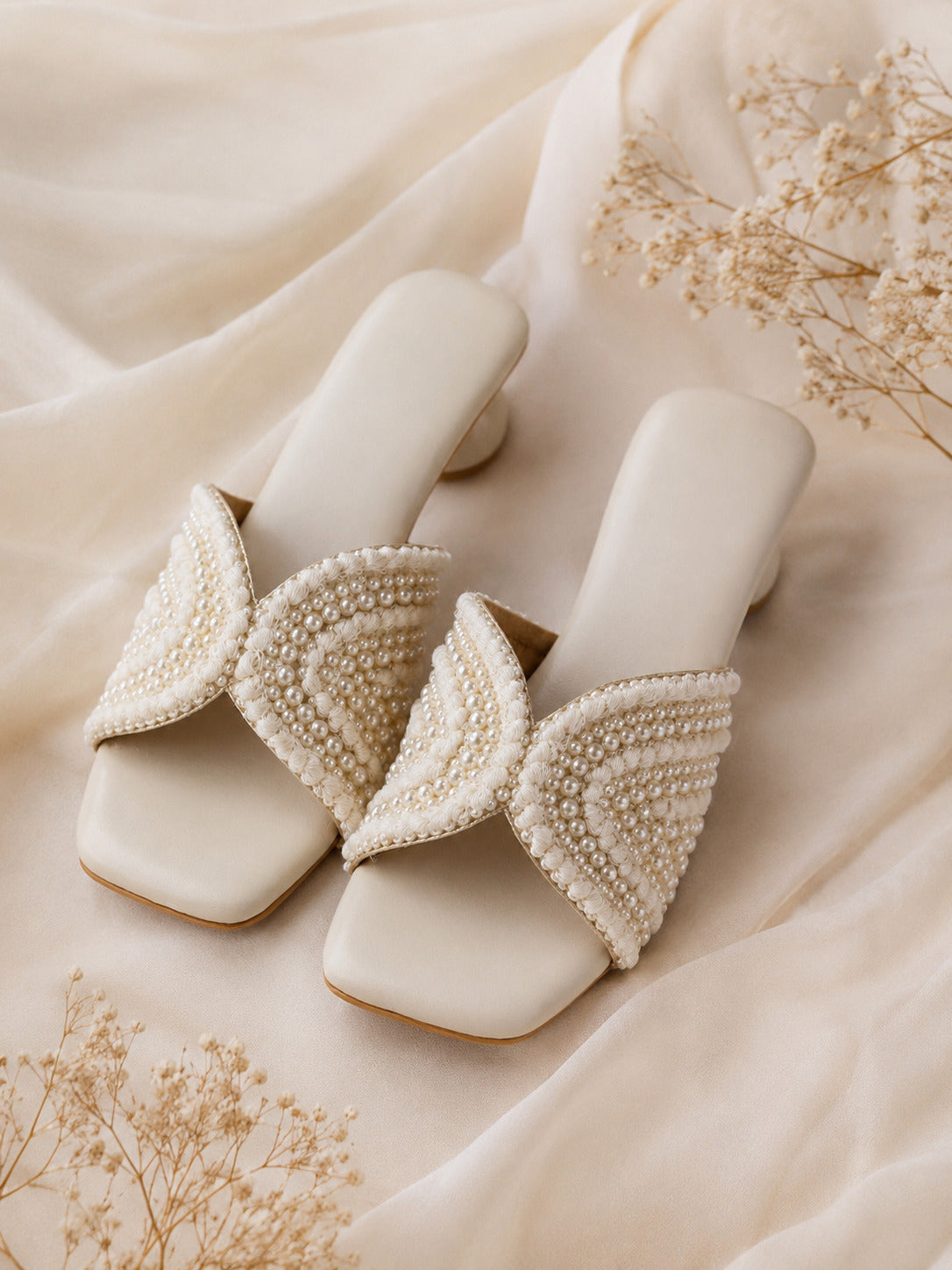 Gul Pearl Luxe Block Heels | 2 Inches
