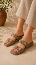 Golden Tide Comfort Flats