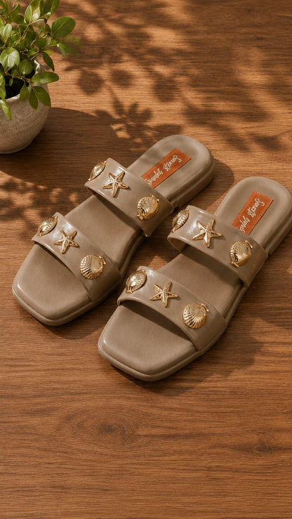 Golden Tide Comfort Flats