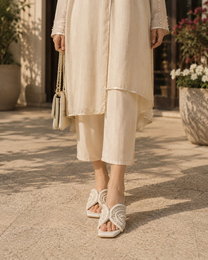 Gul Pearl Luxe Block Heels | 2 Inches