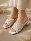 Gul Pearl Luxe Block Heels | 2 Inches