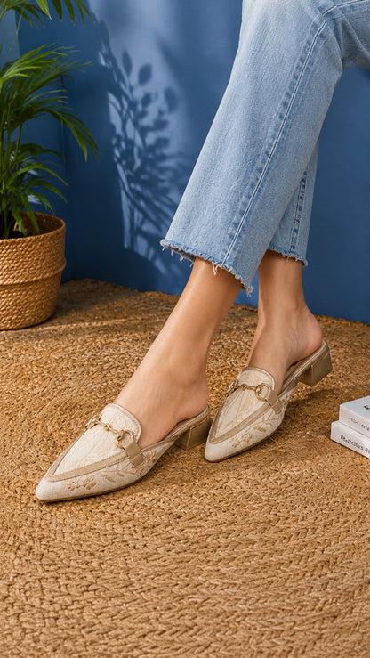 Maison Élise Mules | 1.5 Inch Heel