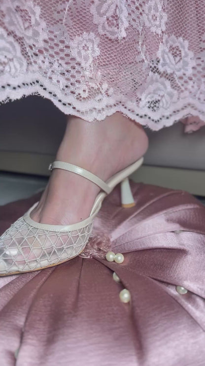 Mesh Glam Viral Heels