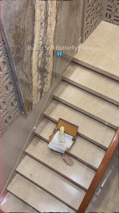 Dreamy Handcrafted Pearl Butterfly Beach Flats