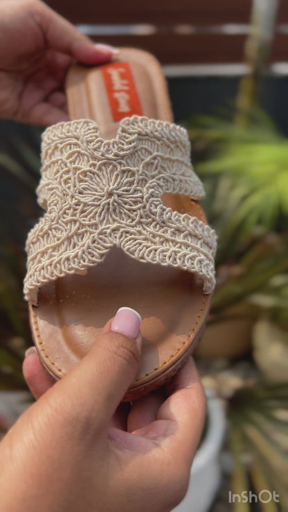 Boho Bloom – Crochet Comfort Sliders
