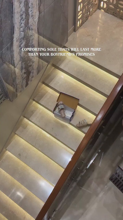 Boho Beaded Multistrap Sandals – Pastel Blue