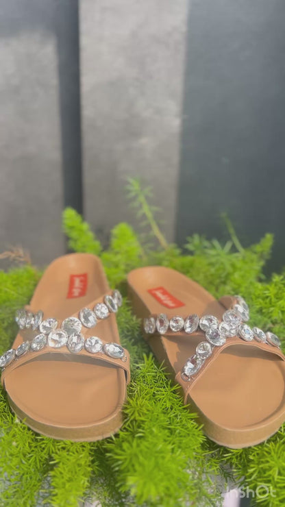 Embellished Comfort Cork Sliders