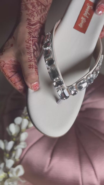 Diamond Elegance Flip-Flops