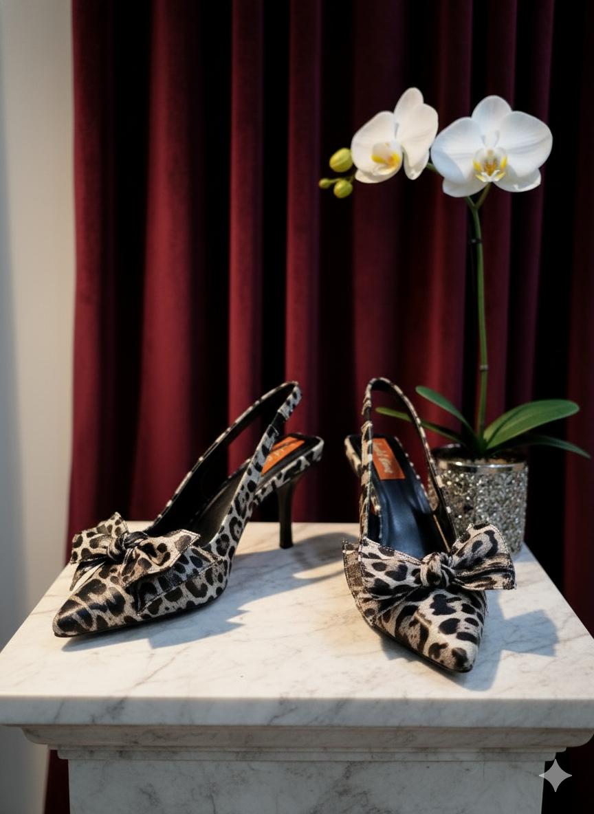 Midnight Muse Slingback Heels