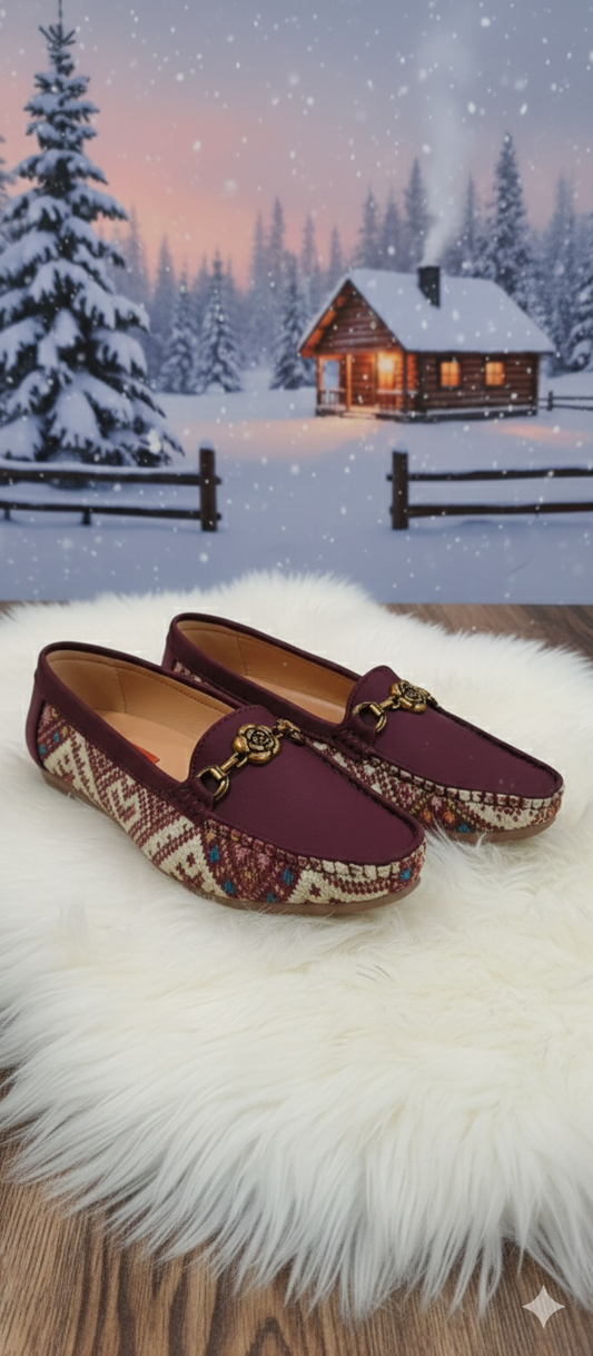 Heritage Maroon Winter Loafer
